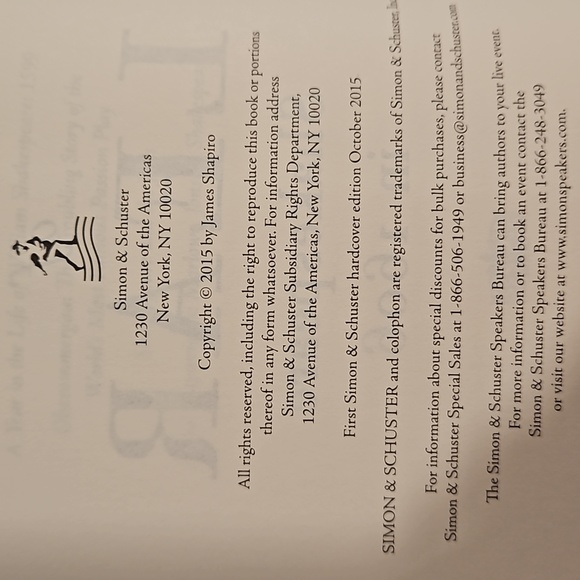 The Year of Lear by James Shapiro Shakespeare in 1606 book 2015 HC - Picture 6 of 8